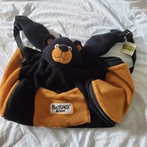 Black Bear Backpack Buddy Wild Habitat 21x12"